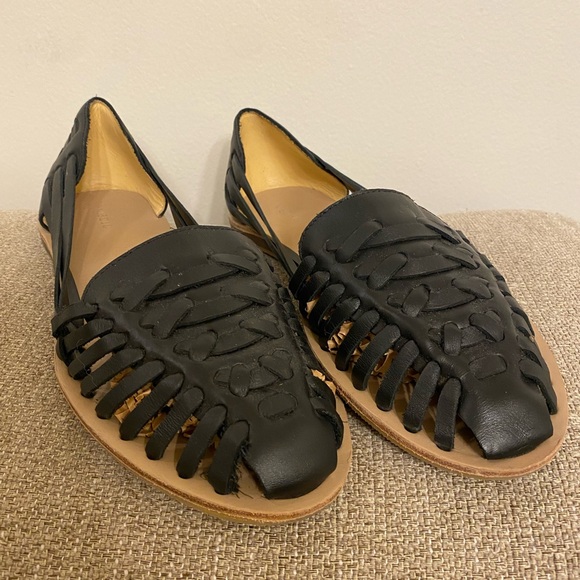 NISOLO BEST SELLER Huarache Sandal in Black - Picture 7 of 12